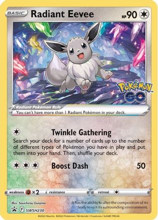 Radiant Eevee (SWSH230/307) - SWSH Sword & Shield Promo Cards Holofoil