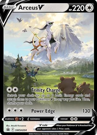 Arceus V (SWSH204/307) - SWSH Sword & Shield Promo Cards Holofoil