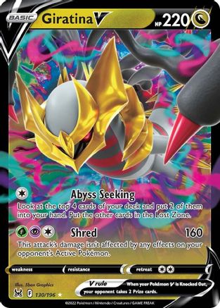 Giratina V (130/196) - SWSH11 Lost Origin Holofoil