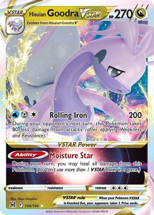 Hisuian Goodra VSTAR (136/196) - SWSH11 Lost Origin Holofoil