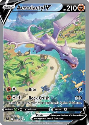 Aerodactyl V (Alternate Full Art) (180/196) - SWSH11 Lost Origin Holofoil