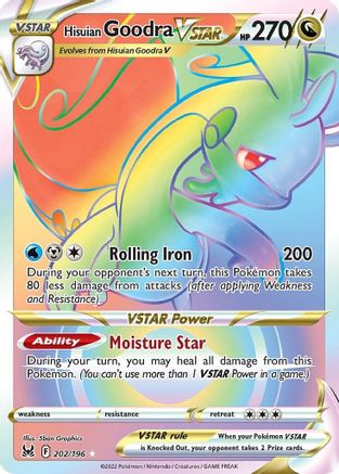 Hisuian Goodra VSTAR (Secret) (202/196) - SWSH11 Lost Origin Holofoil