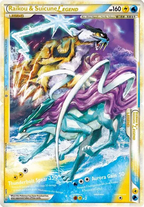 Raikou & Suicune Legend [Set of 2] (92/95 & 93/95) Unleashed 