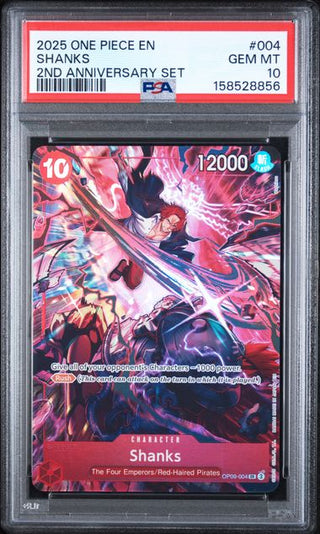 PSA 10 SHANKS ENGLISH VERSION 2ND ANNIVERSARY SET