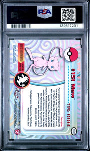 PSA 10 MEW 2000 TOPPS CHROME POKEMON TV #151