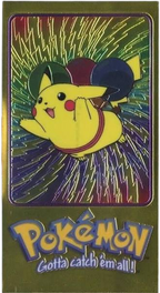 Pikachu Holo Pokemon Topps TV Animation 4 of 5  - Jumbo