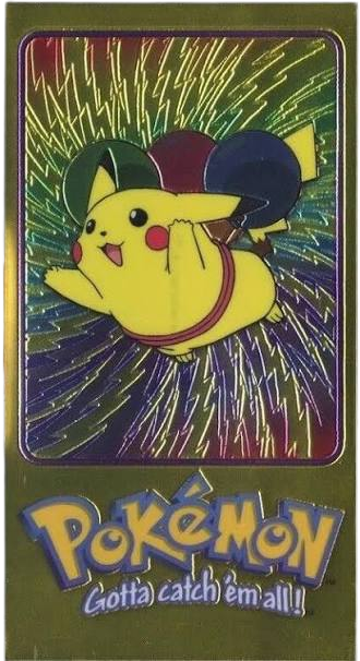 Pikachu Holo Pokemon Topps TV Animation 4 of 5  - Jumbo