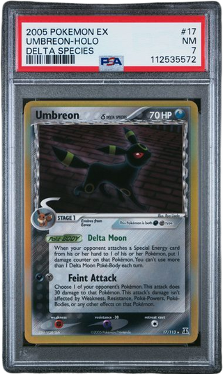 PSA 7 Umbreon Holo Delta Species
