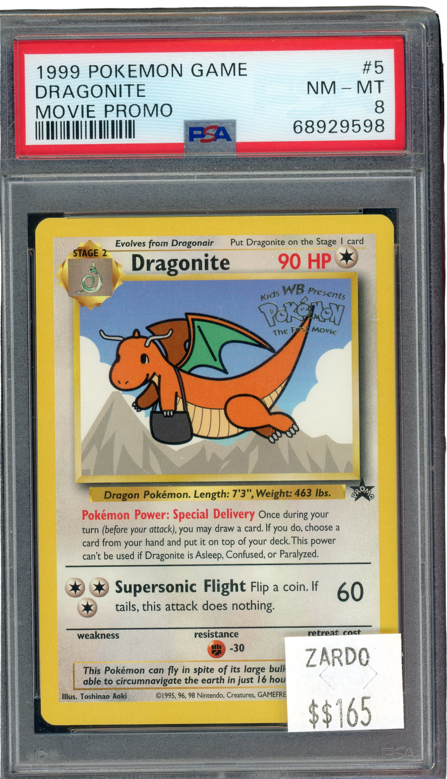 PSA 8 Dragonite -Movie Promo 