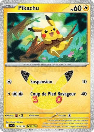 Pikachu 30e (41/128) (FR)