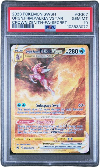 PSA 10 ORIGIN FORM PALKIA VSTAR CROWN ZENITH