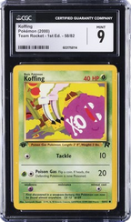 CGC 9 KOFFING 1ST ED TEAM ROCKET