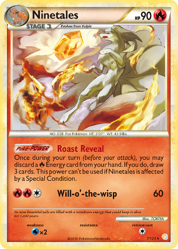 Ninetales (7/123) - HeartGold SoulSilver Holofoil