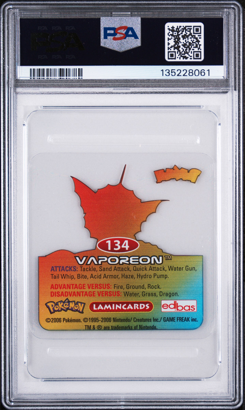 PSA Card Back