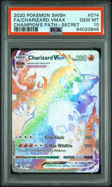 PSA 10 CHARIZARD VMAX RAINBOW