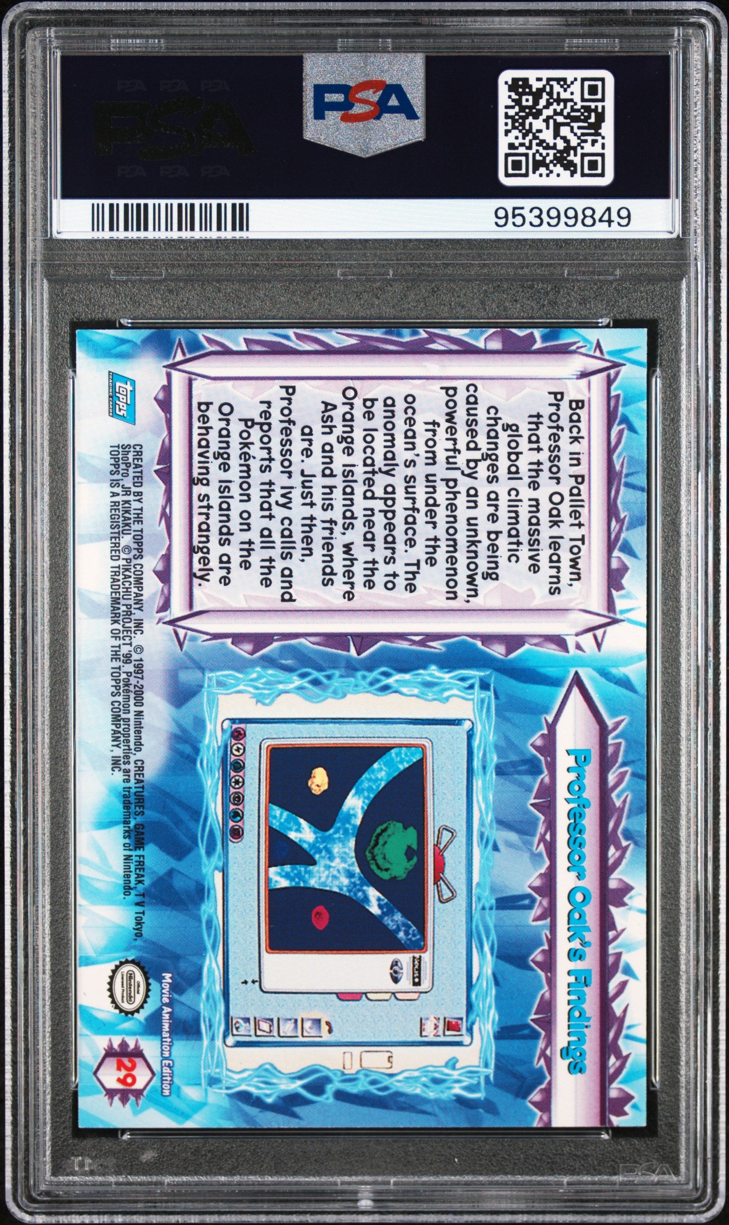 PSA 9 PROF.OAK'S FINDINGS THE MOVIE 2000-FOIL