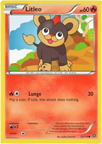 Litleo - 22/114 - Common - XY Steam Siege (Square Cut Misprint)