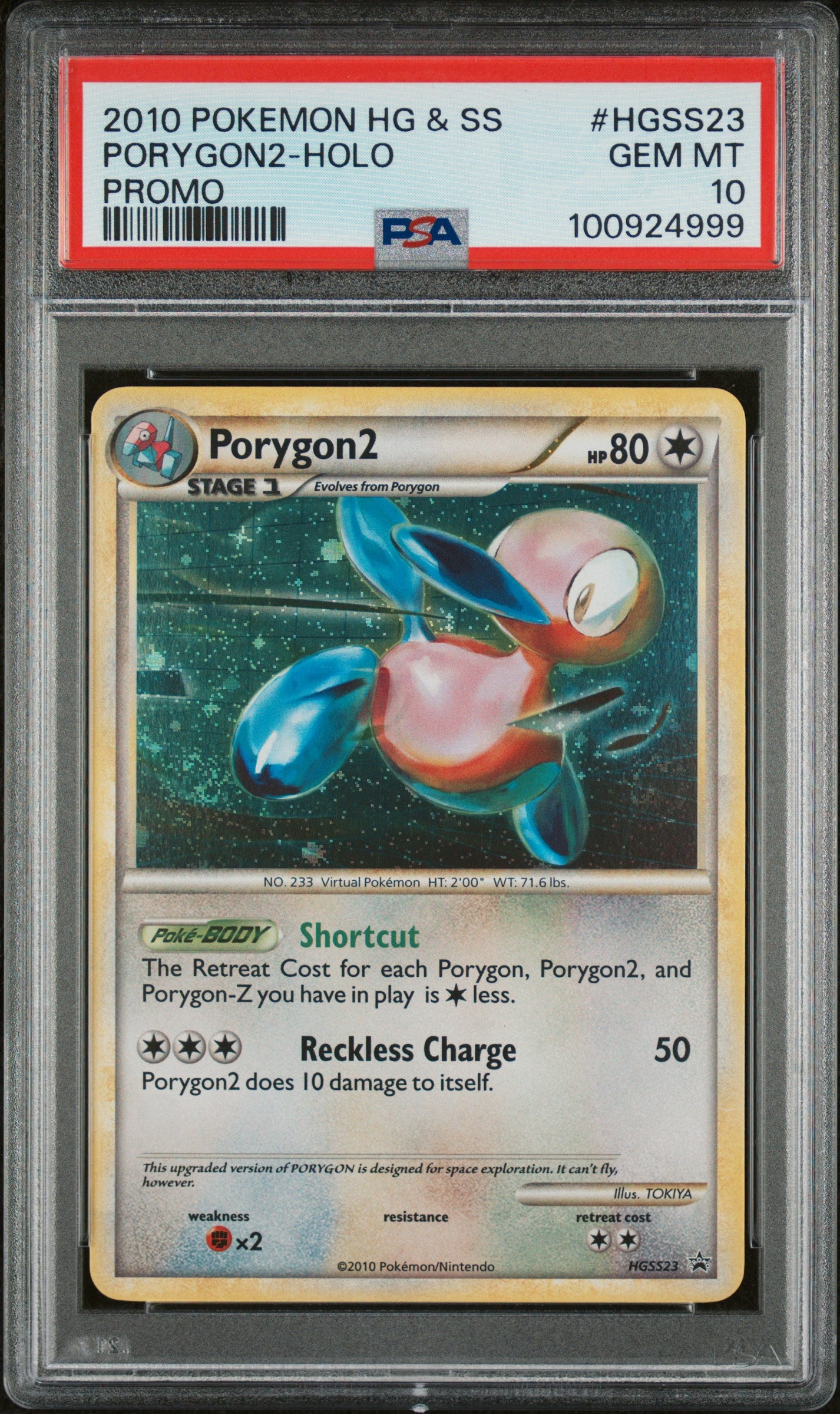 PSA 10 PORYGON2-HOLO PROMO