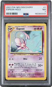 PSA 7 Espeon Holo Neo Discovery