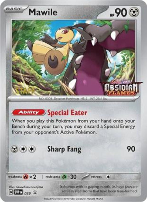 Mawile STAFF - SVP039 - Prerelease Promo