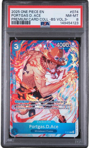 PSA 8 PORTGAS D. ACE BEST SELECTION VOL.3