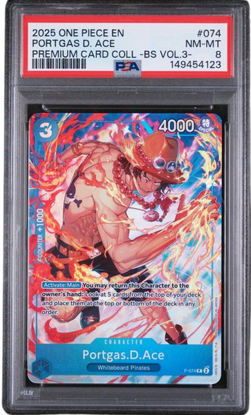 PSA 8 PORTGAS D. ACE BEST SELECTION VOL.3