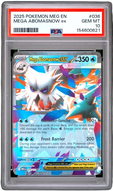 PSA 10 MEGA ABOMASNOW EX MEGA EVOLUTION
