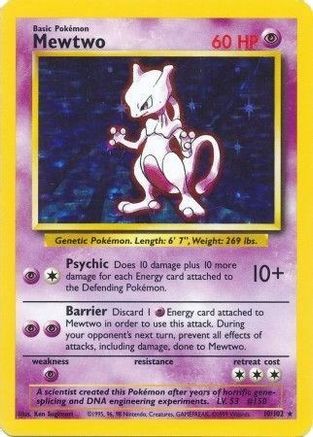 Mewtwo (10/102) - Base Set Holofoil