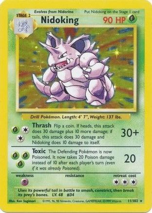 Nidoking (11/102) - Base Set Holofoil