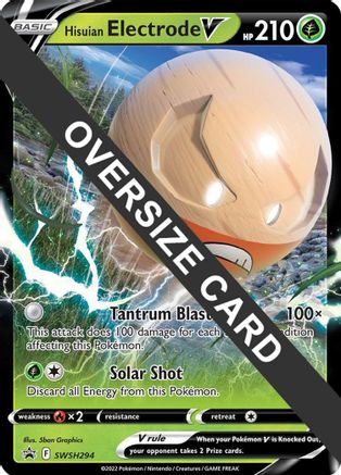 Hisuian Electrode V (SWSH294) - Jumbo Cards Holofoil