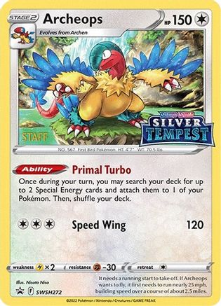 Archeops (Prerelease) [STAFF] (SWSH272) - SWSH Sword & Shield Promo Cards Holofoil
