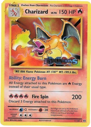 Charizard (Prerelease) (11/108) - XY Evolution 
