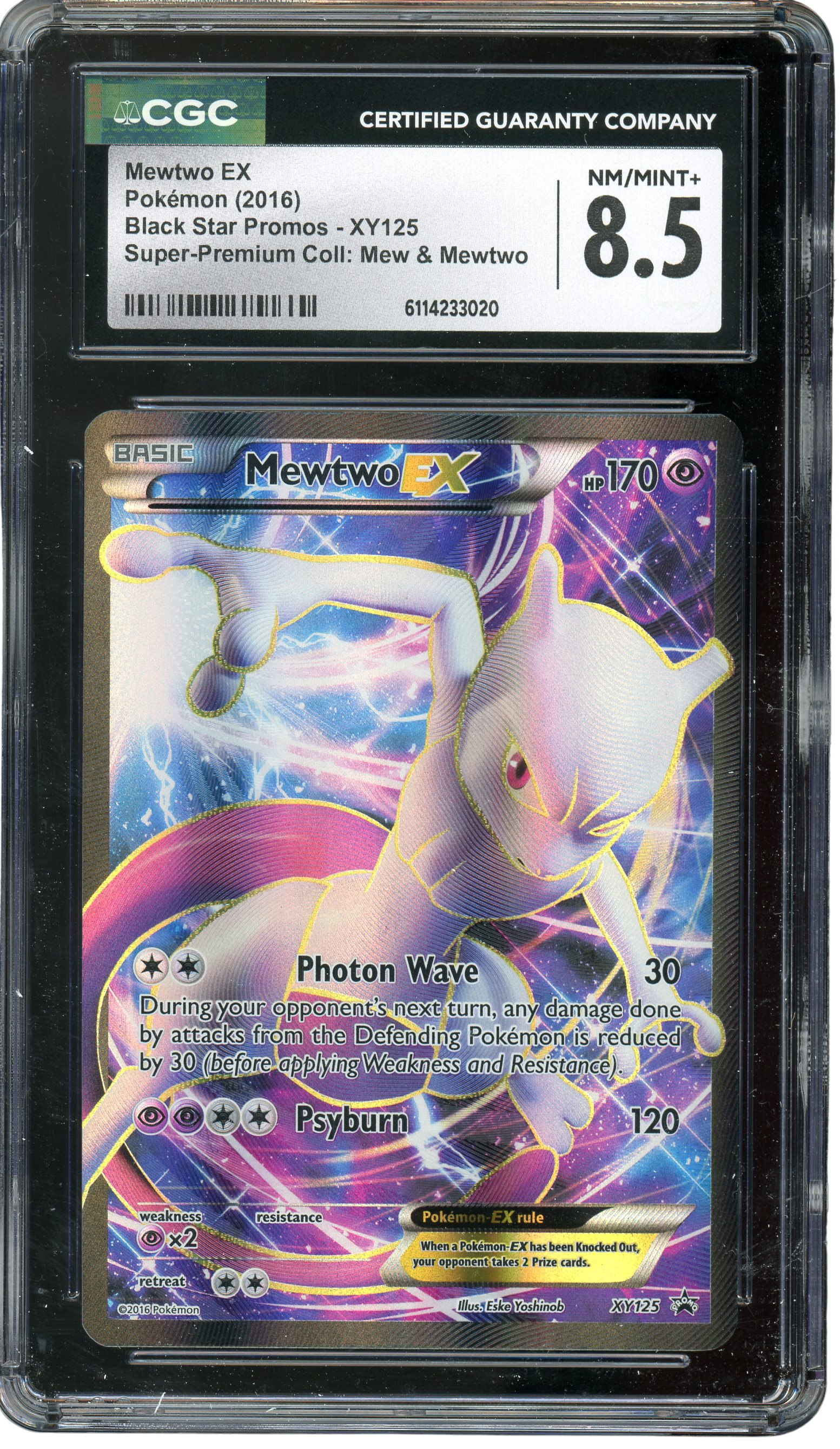 CGC 8.5 MEWTWO EX BLACK STAR PROMOS 