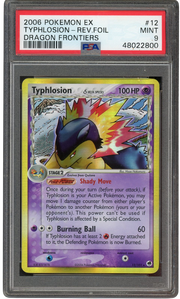 PSA 9 TYPHLOSION REV FOIL DRAGON FRONTIERS