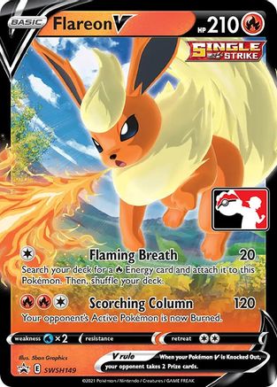 Flareon V (SWSH149) - Prize Pack Series Cards Holofoil