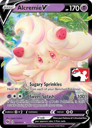 Alcremie V (22) - Prize Pack Series Cards Holofoil
