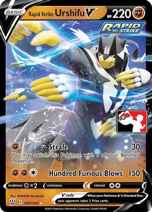 Rapid Strike Urshifu V (87) - Prize Pack Series Cards Holofoil