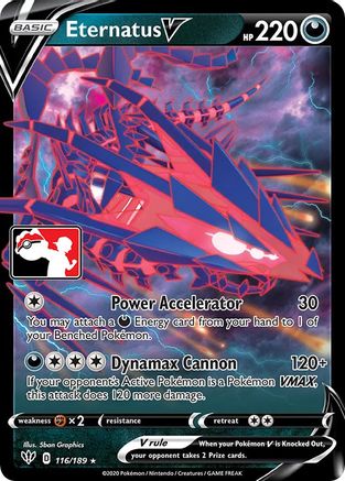 Eternatus V (116) - Prize Pack Series Cards Holofoil