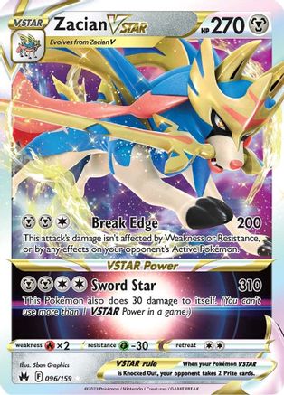 Zacian VSTAR (96/159) - Crown Zenith Holofoil