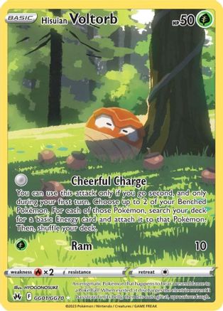 Hisuian Voltorb (GG01/GG70) - Crown Zenith Galarian Gallery Holofoil