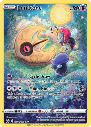 Lunatone (GG11/GG70) - Crown Zenith Galarian Gallery Holofoil