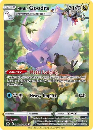 Hisuian Goodra (GG21/GG70) - Crown Zenith Galarian Gallery Holofoil