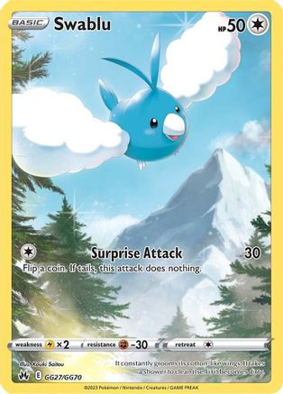 Swablu (GG27/GG70) - Crown Zenith Galarian Gallery Holofoil