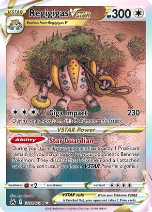 Regigigas VSTAR (GG55/GG70) - Crown Zenith Galarian Gallery Holofoil