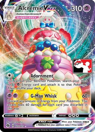 Alcremie VMAX (23) - Prize Pack Series Cards Holofoil