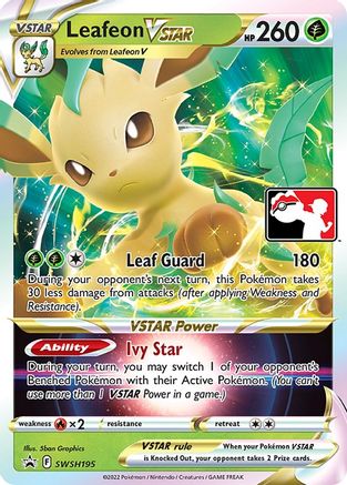 Leafeon VSTAR (SWSH195) - Prize Pack Series Cards Holofoil