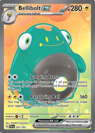 Bellibolt ex (237/193) - SV02 Paldea Evolved Holofoil