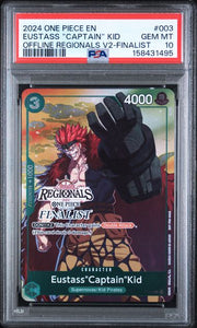 PSA 10 EUSTASS "CAPTAIN" KID OFFLINE REGIONALS V2-FINALIST