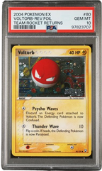 PSA 10 VOLTROB REV FOIL TEAM ROCKET RETURNS