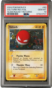 PSA 10 VOLTROB REV FOIL TEAM ROCKET RETURNS